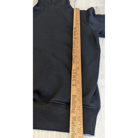 Champion Hoodie Made in USA Black Script Embroidered Logo Women's Sz L Large - Picture 9 of 9